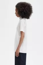 Fred Perry Laurel Wreath High Neck Women’s T-Shirt Silky Peach | OYIXB9042