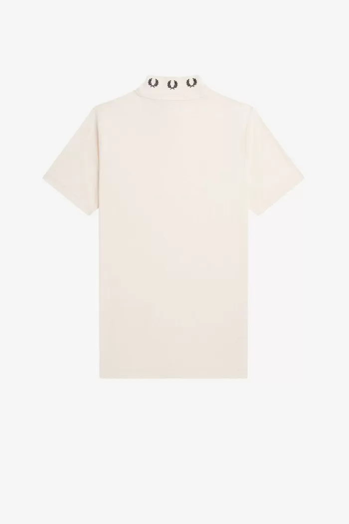 Fred Perry Laurel Wreath High Neck Women’s T-Shirt Silky Peach | OYIXB9042