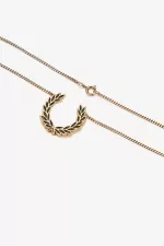 Fred Perry Laurel Wreath Necklace Women’s Jewellery Gold | PKJSL5403