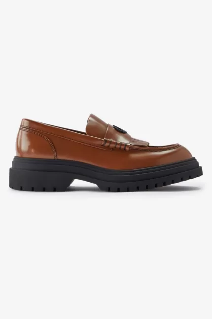 Fred Perry Leather Men’s Loafers Tan | RSCYJ7691