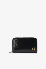 Fred Perry Leather Women’s Wallet Black | BITHZ2801