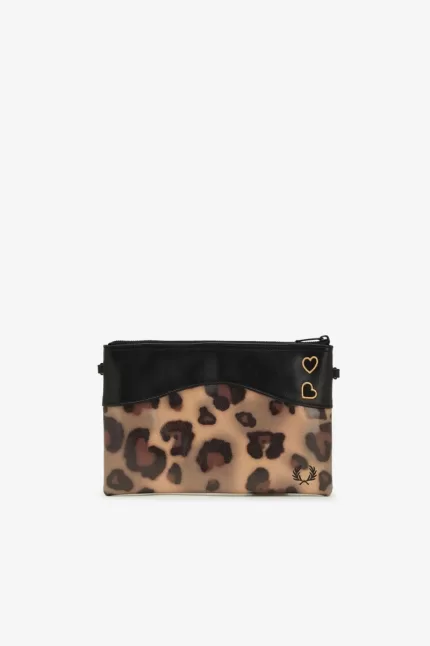 Fred Perry Leopard Print Side Women’s Bags Tonal Leopard | INHPB0825