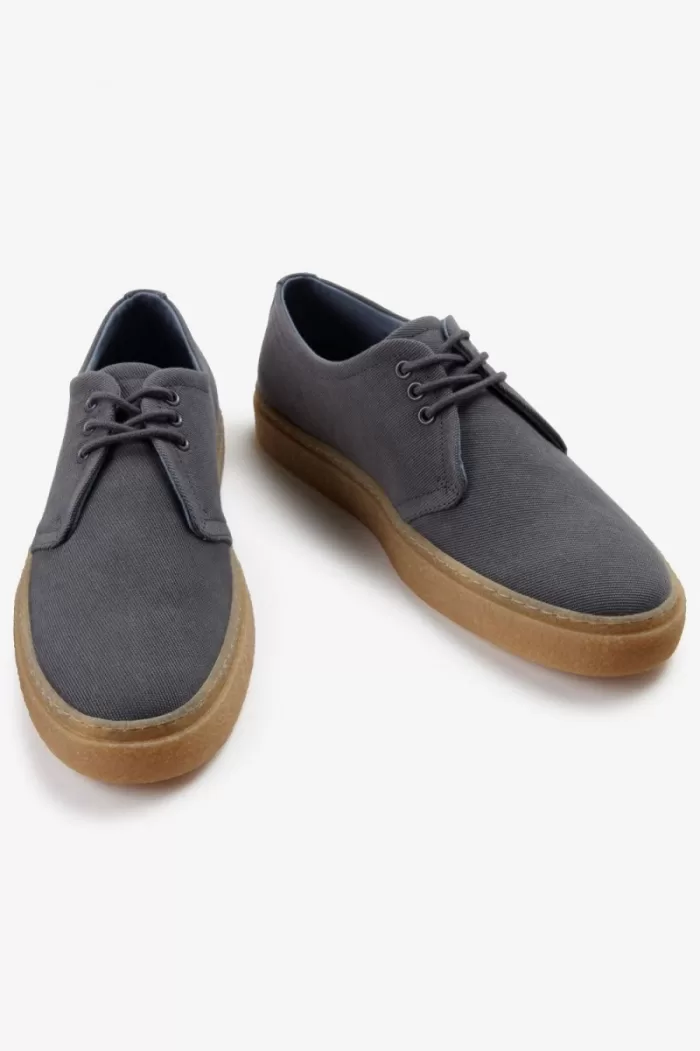 Fred Perry Linden Men’s Plimsolls Charcoal | VOMUY9283