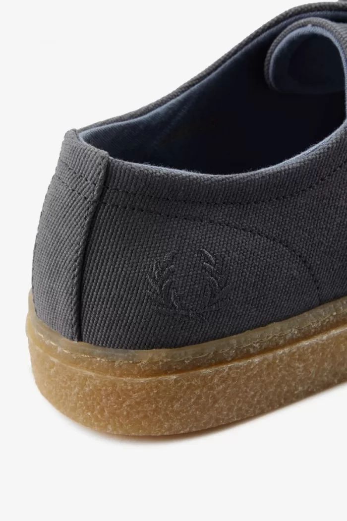 Fred Perry Linden Men’s Plimsolls Charcoal | VOMUY9283