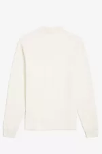 Fred Perry Long Sleeve Loopback Men’s Sweatshirts Beige | BDEOV5671