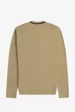 Fred Perry Long Sleeve Piqué Men’s T-Shirt Khaki | WXEDK4238