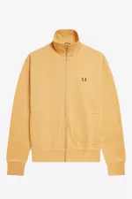 Fred Perry Loopback Men’s Track Jackets Khaki | SYEBC6287