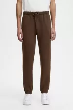 Fred Perry Loopback Sweat Men’s Pants Burnt Tobacco | GHBZR8295