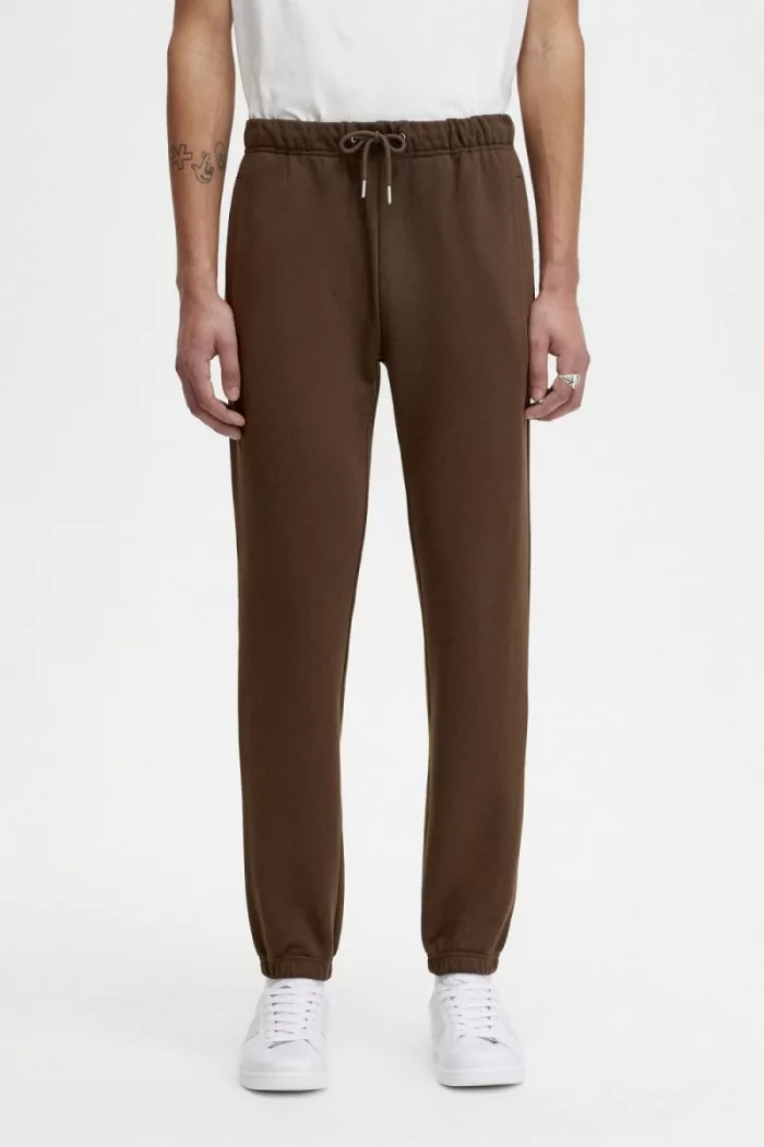 Fred Perry Loopback Sweat Men’s Pants Burnt Tobacco | GHBZR8295