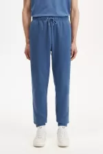 Fred Perry Loopback Sweat Men’s Pants Midnight Blue Light Aqua | SLIVP7258