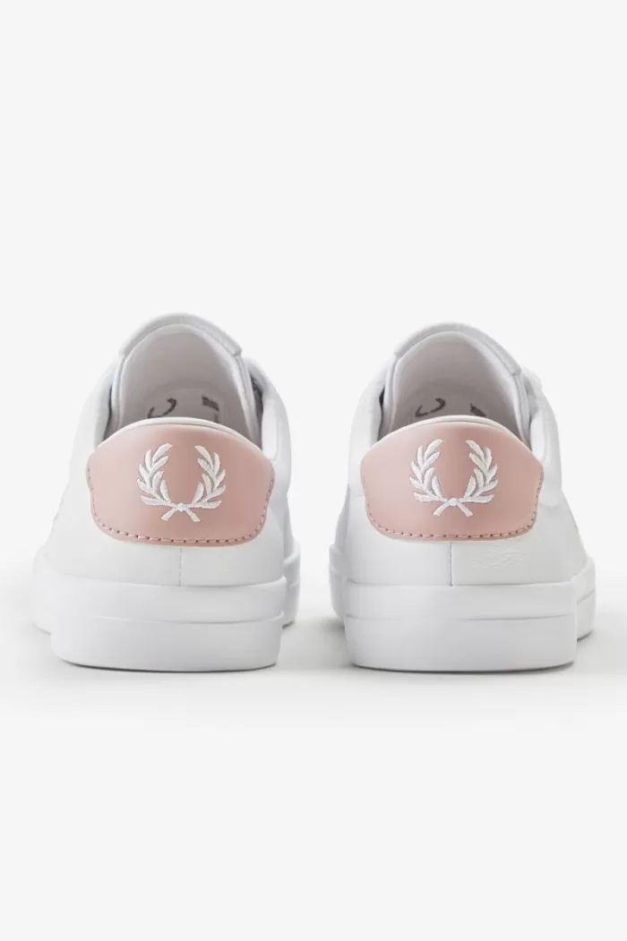 Fred Perry Lottie Women’s Tennis Shoes White Dusty Rose Pink | QATOC0891