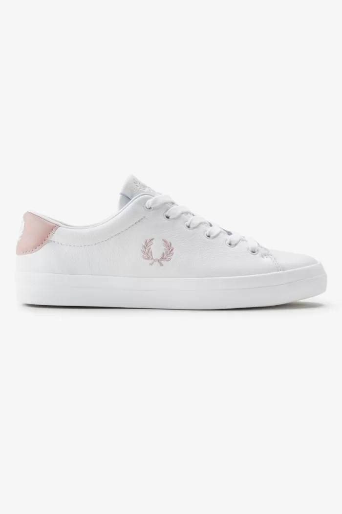 Fred Perry Lottie Women’s Tennis Shoes White Dusty Rose Pink | QATOC0891