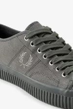 Fred Perry Low Hughes Men’s Plimsolls Field Green Warm Grey | KDSNL2450