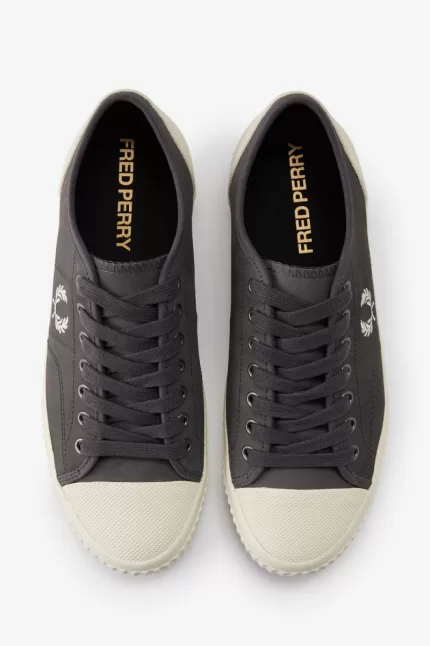 Fred Perry Low Hughes Men’s Plimsolls Gunmetal Beige | FTOPE4968