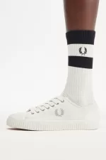 Fred Perry Low Hughes Men’s Plimsolls Light Beige Oatmeal | BJFZU9816