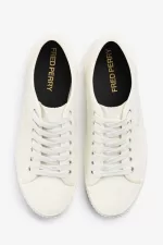 Fred Perry Low Hughes Women’s Plimsolls Ivory Light Beige | NCKOH9453