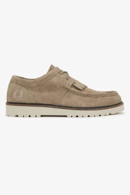 Fred Perry Low Kenney Men’s Boots Warm Grey | IWFDA7413