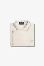 Fred Perry M12 Men’s Shirt Beige Oatmeal Oatmeal | TGUOK2197