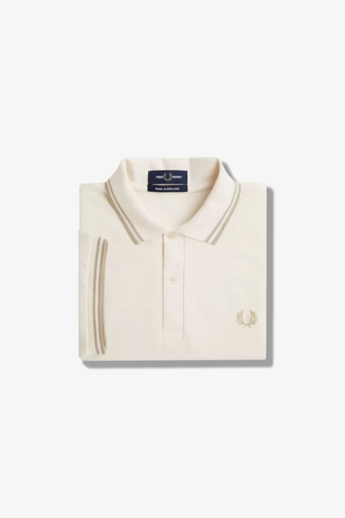 Fred Perry M12 Men’s Shirt Beige Oatmeal Oatmeal | TGUOK2197