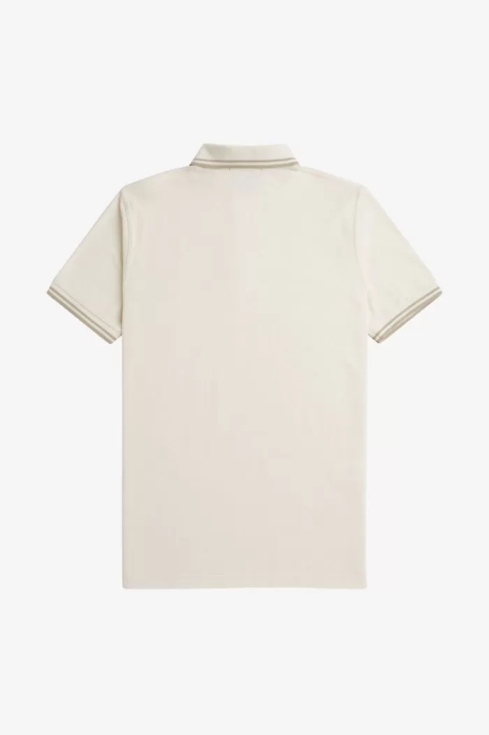 Fred Perry M12 Men’s Shirt Beige Oatmeal Oatmeal | TGUOK2197