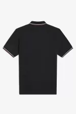 Fred Perry M12 Men’s Shirt Black Beige Oxblood | UFDBN4275