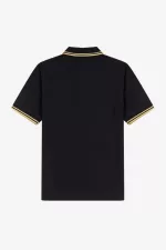 Fred Perry M12 Men’s Shirt Black Champagne | JOBZQ6739