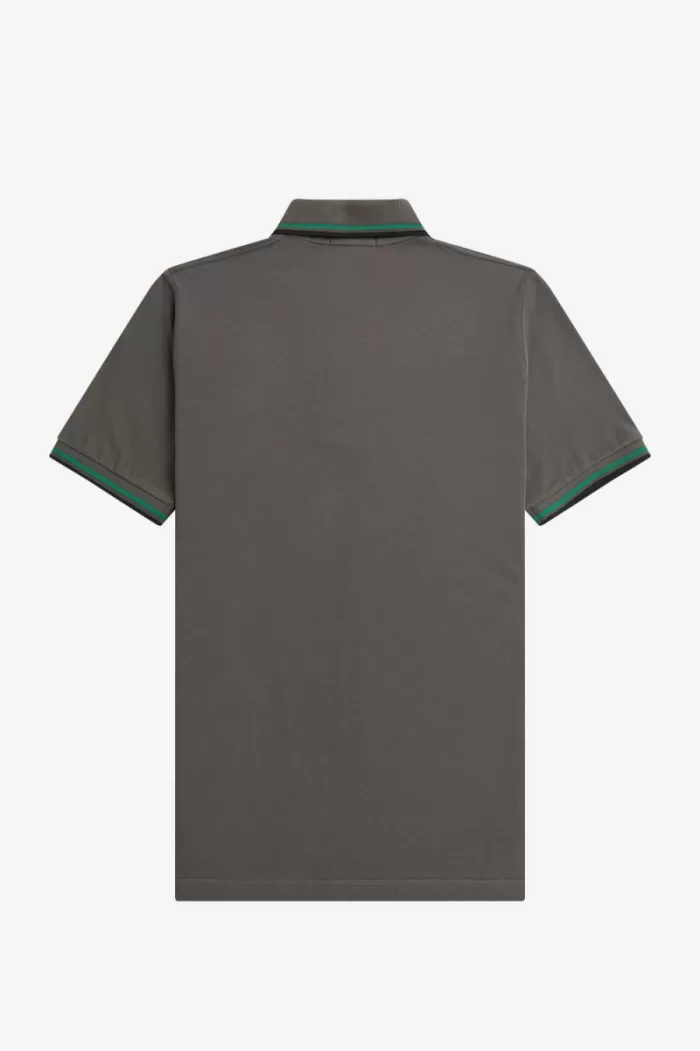 Fred Perry M12 Men’s Shirt Field Green Green Black | LUPOX6308