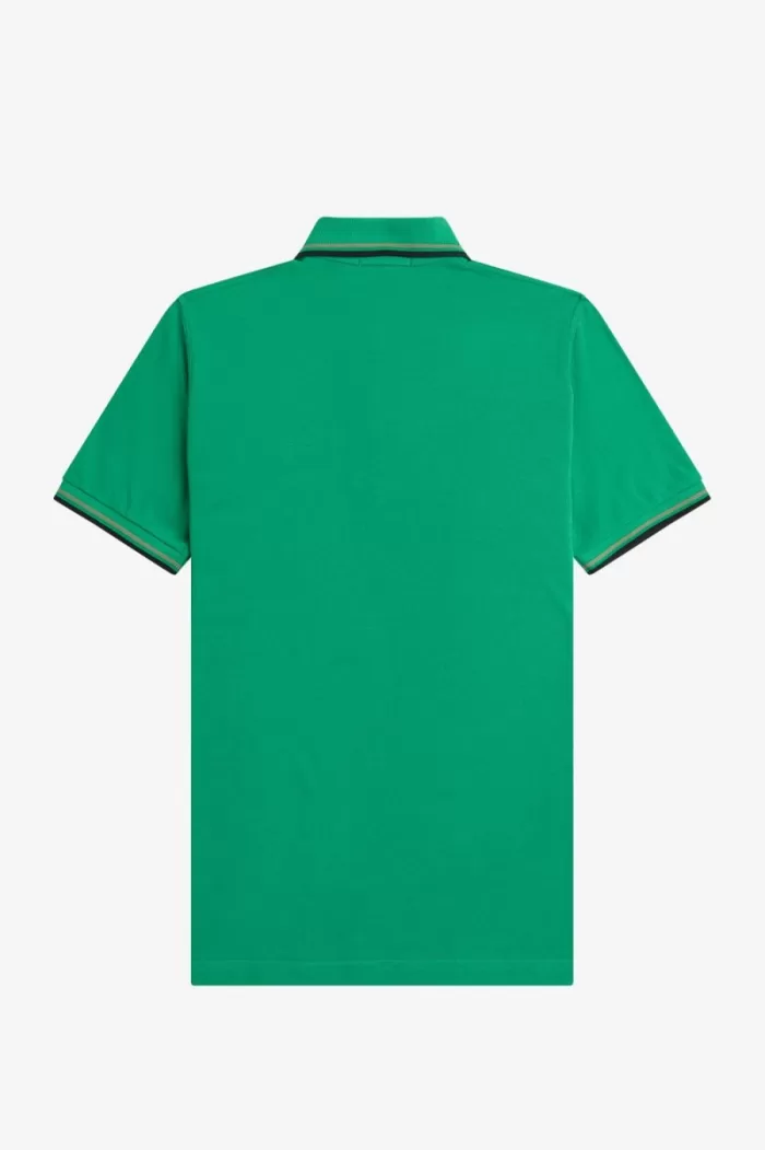 Fred Perry M12 Men’s Shirt Green Field Green Black | RITFL3960