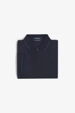 Fred Perry M12 Men’s Shirt Navy Petrol Blue French Navy | YOSFG4298