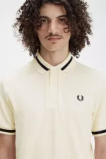 Fred Perry M2 Men’s Shirt Beige Black | KDHQP1743