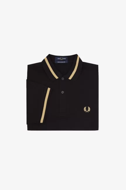 Fred Perry M2 Men’s Shirt Black Champagne | FCIOB6079