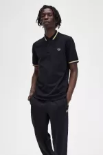 Fred Perry M2 Men’s Shirt Black Champagne | FCIOB6079