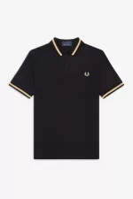 Fred Perry M2 Men’s Shirt Black Champagne | FCIOB6079