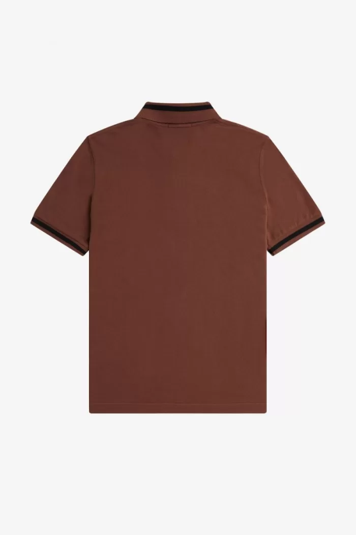 Fred Perry M2 Men’s Shirt Whisky Brown Black | XFVUY6892