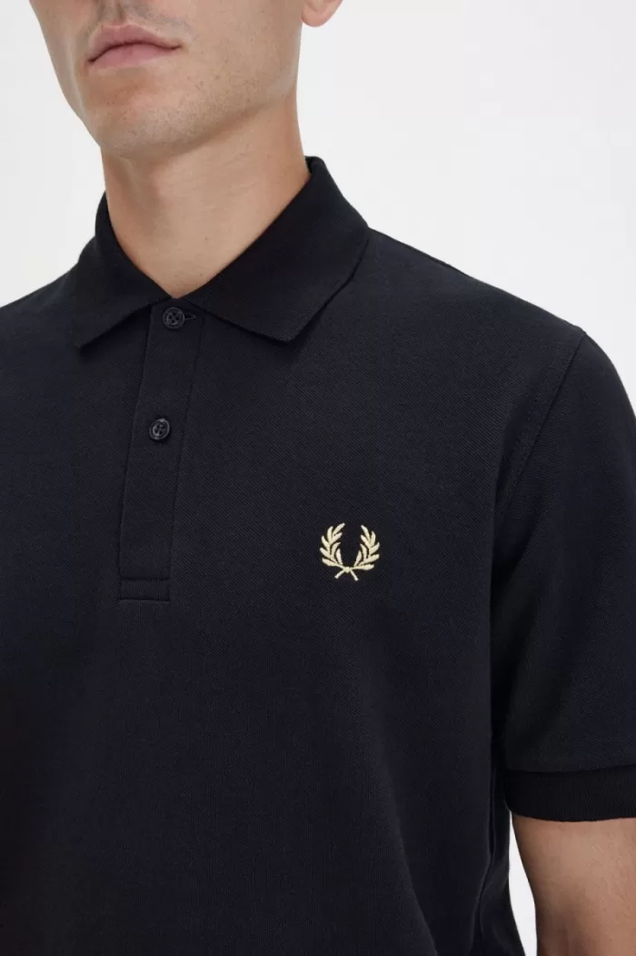 Fred Perry M3 Men’s Shirt Black Champagne | FUVTS2956