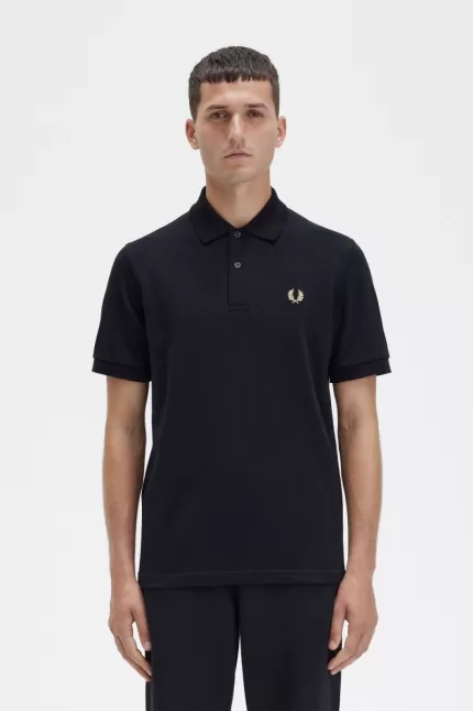 Fred Perry M3 Men’s Shirt Black Champagne | FUVTS2956