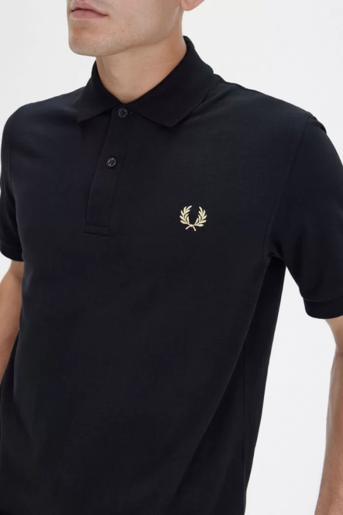 Fred Perry M3 Men’s Shirt Black Champagne | FUVTS2956