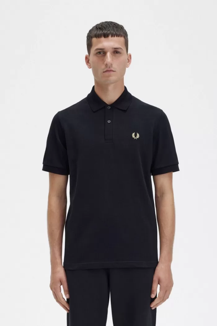 Fred Perry M3 Men’s Shirt Black Champagne | FUVTS2956