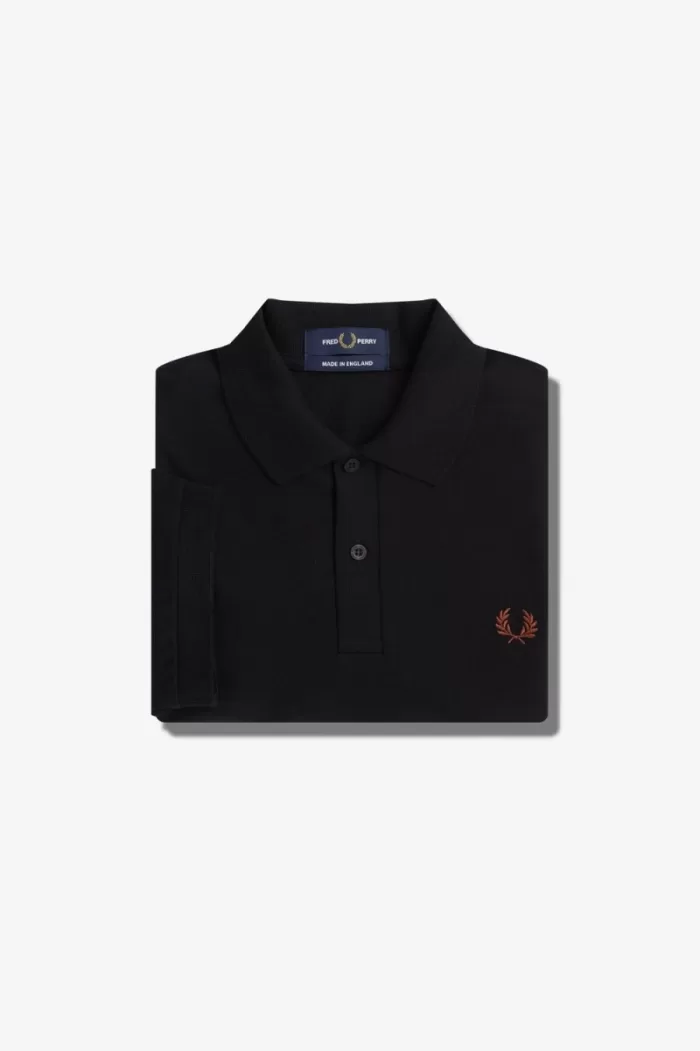 Fred Perry M3 Men’s Shirt Black Whisky Brown | TOJDG3027