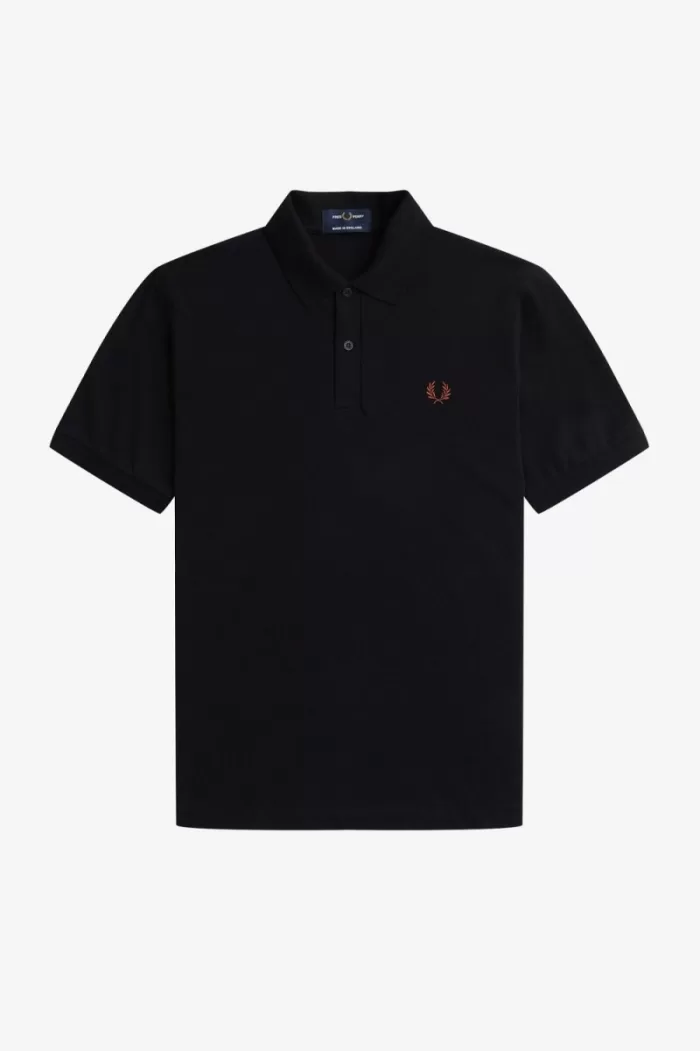 Fred Perry M3 Men’s Shirt Black Whisky Brown | TOJDG3027