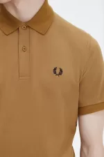 Fred Perry M3 Men’s Shirt Dark Coffee Navy | YUIHW8163