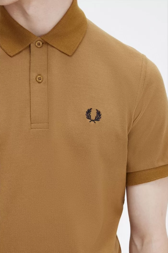 Fred Perry M3 Men’s Shirt Dark Coffee Navy | YUIHW8163