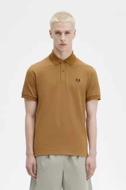 Fred Perry M3 Men’s Shirt Dark Coffee Navy | YUIHW8163