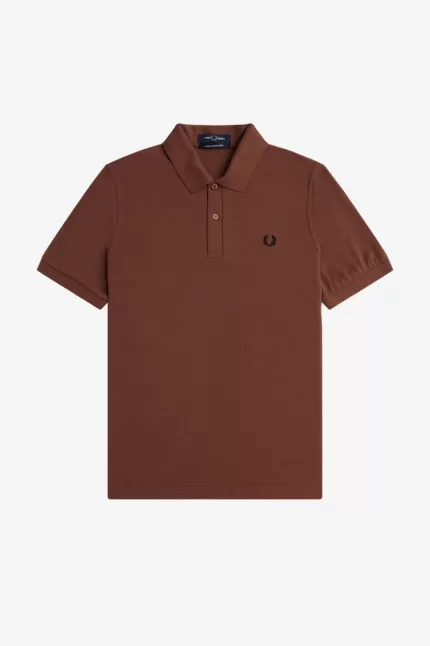 Fred Perry M3 Men’s Shirt Whisky Brown Black | EUCAN1628