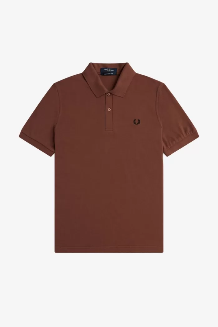 Fred Perry M3 Men’s Shirt Whisky Brown Black | EUCAN1628