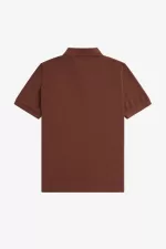 Fred Perry M3 Men’s Shirt Whisky Brown Black | EUCAN1628