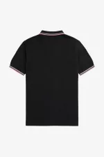 Fred Perry M3600 Men’s Shirt Black Beige Dusty Rose Pink | UKCIJ7931