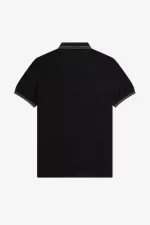 Fred Perry M3600 Men’s Shirt Black Field Green | DICVS2965