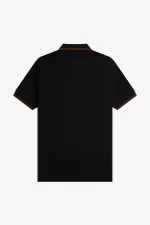 Fred Perry M3600 Men’s Shirt Black Whisky Brown | ZXRBD2348