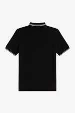 Fred Perry M3600 Men’s Shirt Black White | PMAIU6481